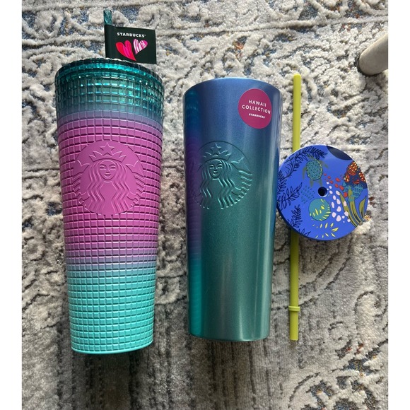 Authentic Starbucks 2024 Valentines Tri Color Venti 24oz Cold Cup - Picture 8 of 8